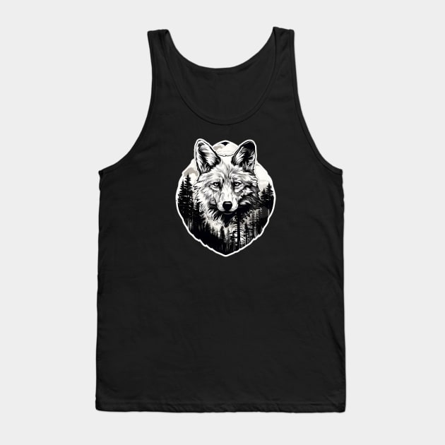 White wolf in the forest Tank Top by beangeerie